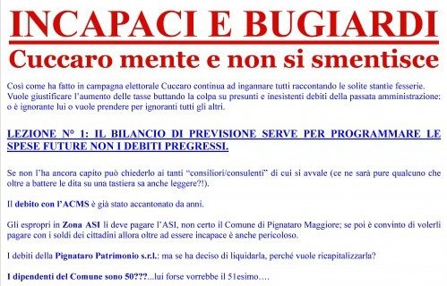 Il centrodestra attacca la maggioranza: Incapaci e bugiardi, Cuccaro mente e non si smentisce