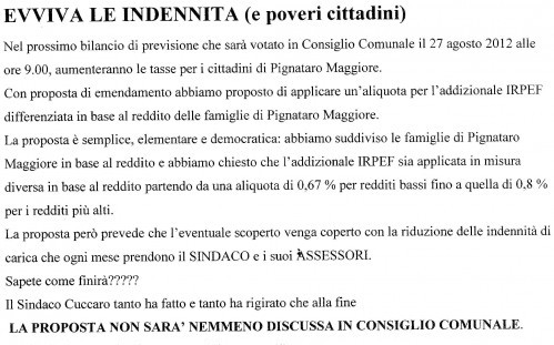 Le opposizioni attaccano la maggioranza sulla questione tasse alla vigilia del Consiglio comunale