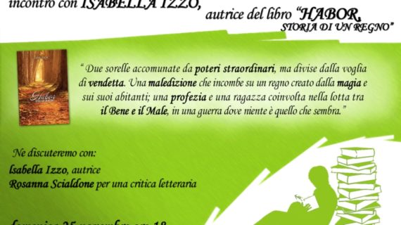 Alla “Piccola libreria 80mq” Isabella Izzo presenta il suo libro “Habor, storia di un regno”