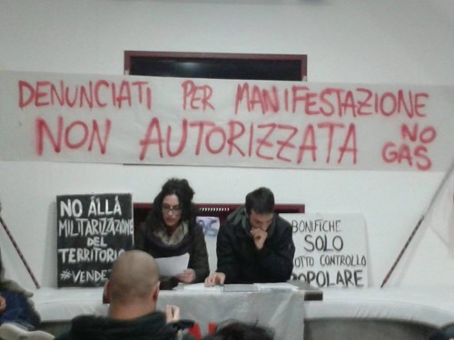 Cinque No Gas indagati per aver legalmente chiesto la piazza al Comune (Guardate i video e i documenti)