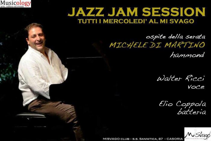 Walter Ricci, Michele Di Martino ed Elio Coppola alla jam session del mi svago di Casoria