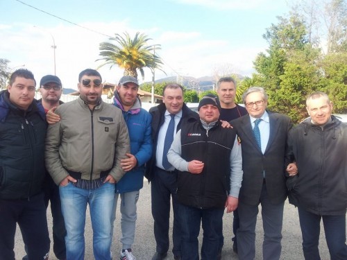 L’assessore regionale Fulvio Martusciello in visita alle maestranze della Nuroll – Polinas