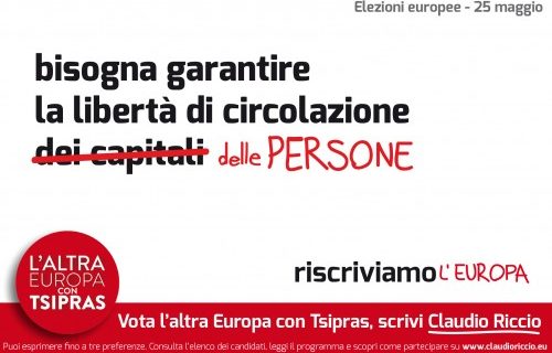 “L’Altra Europa per Tsipras”: Libertà di circolazione per le persone – Riscriviamo l’Europa