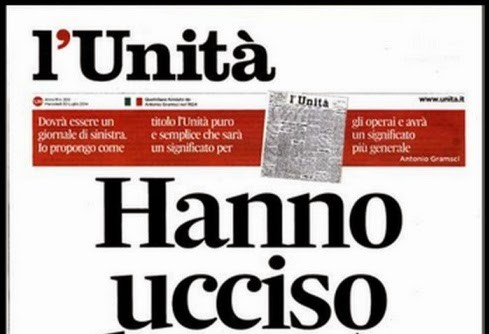 L’Unità sospende le pubblicazioni: il quotidiano fondato da Gramsci da venerdì 1 agosto non sarà più in edicola