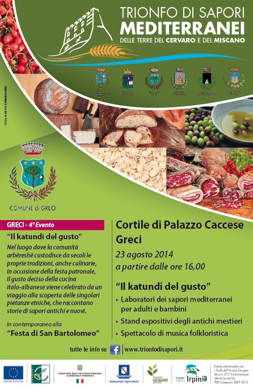 Il “Trionfo di Sapori” arriva a Greci con “Il Katudi del Gusto”