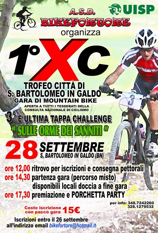 Preparativi in corso per la prima edizione del Trofeo XC San Bartolomeo in Galdo