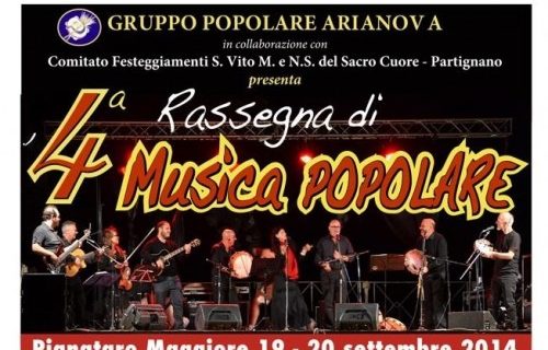 Pignataro Maggiore capitale della musica popolare per la quarta rassegna organizzata dagli “Arianova”