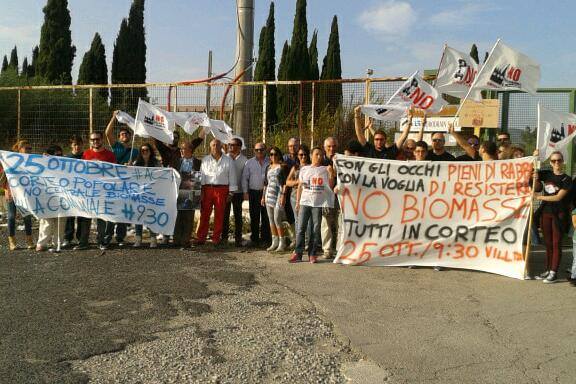 Centrale a biomasse: ancora una manifestazione nell’area ex Pozzi. Il Comitato ribadisce il No al progetto di Iavazzi