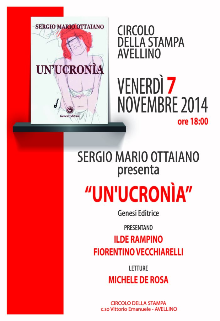 Un’Ucronìa, l’opera prima Sergio Mario Ottaiano arriva ad Avellino