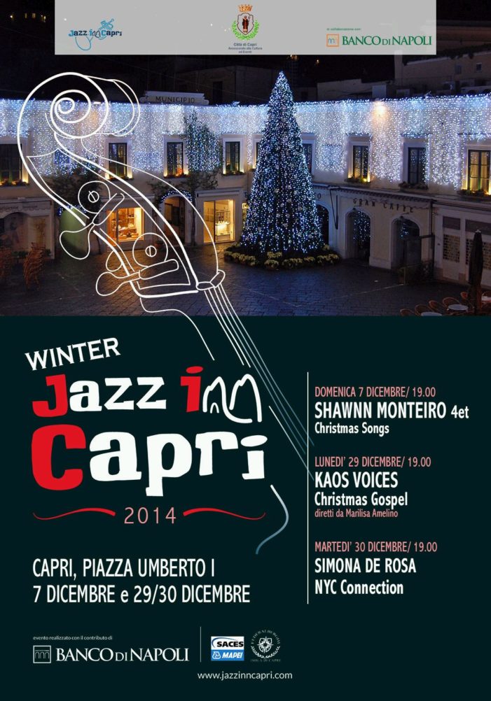 La musica jazz sarà la colonna sonora dell’isola azzurra per il Natale 2014