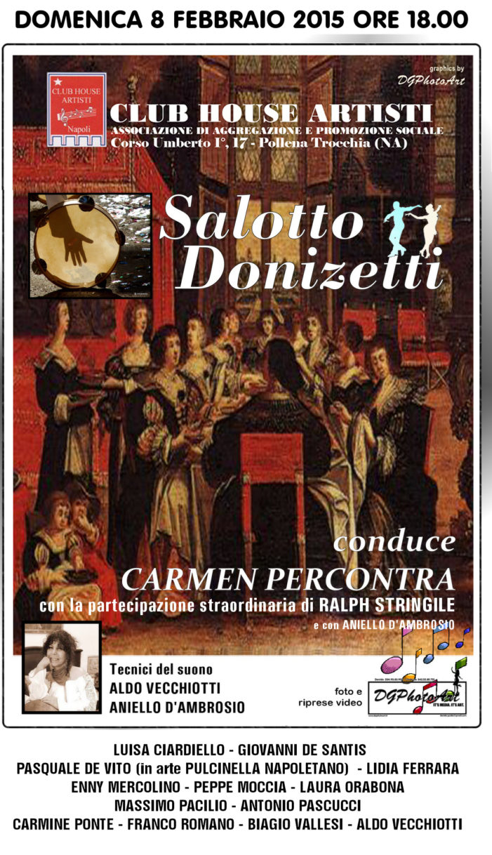 Salotto Donizetti, riprende dopo Natale l’evento culturale di Carmen Percontra