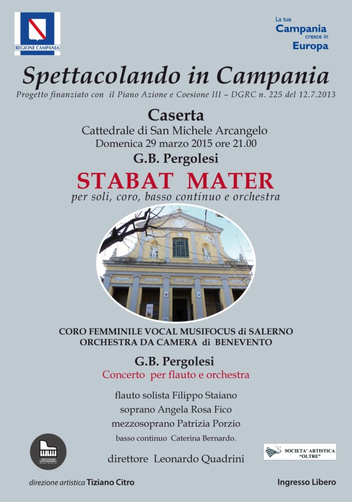 Spettacolando in Campania: pronti 11 concerti. Si Inizia domenica 29 marzo con lo spettacolo nella Cattedrale di San Michele Arcangelo di Caserta