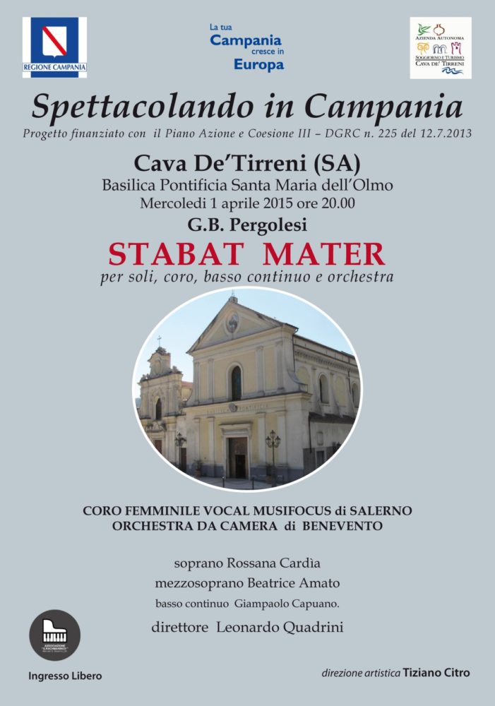 Spettacolando in Campania, 11 concerti. Mercoledì spettacolo a Cava de’Tirreni