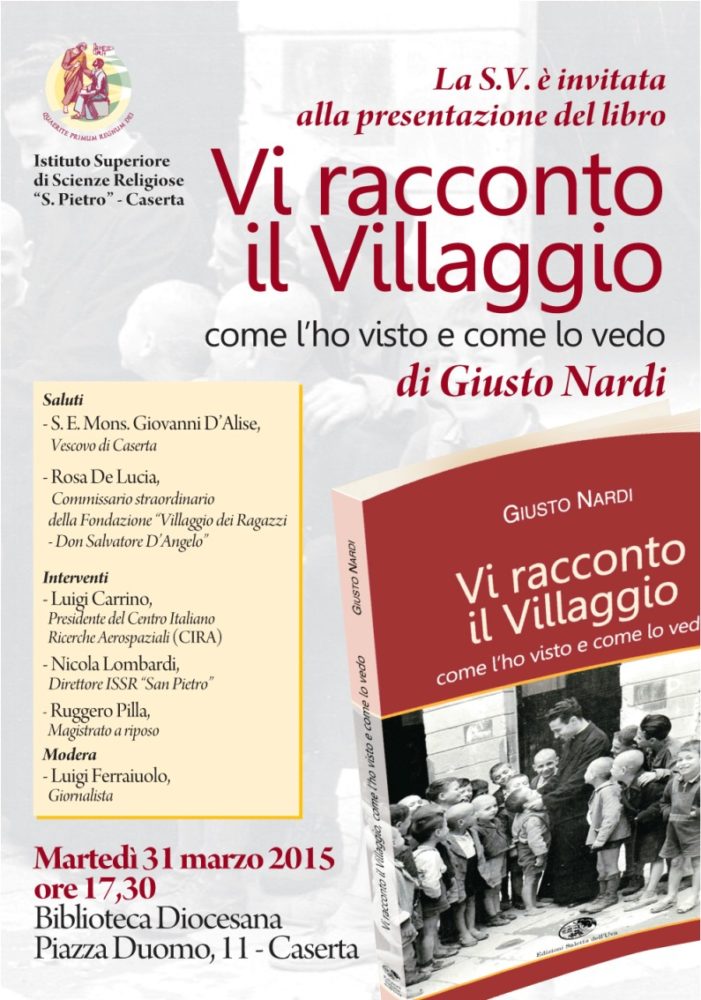 Martedì prossimo la presentazione del libro dedicato al “Villaggio dei ragazzi”