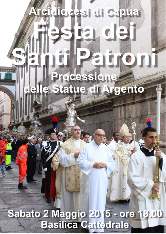 Sabato a Capua la  storica Processione delle 7 Statue di Argento