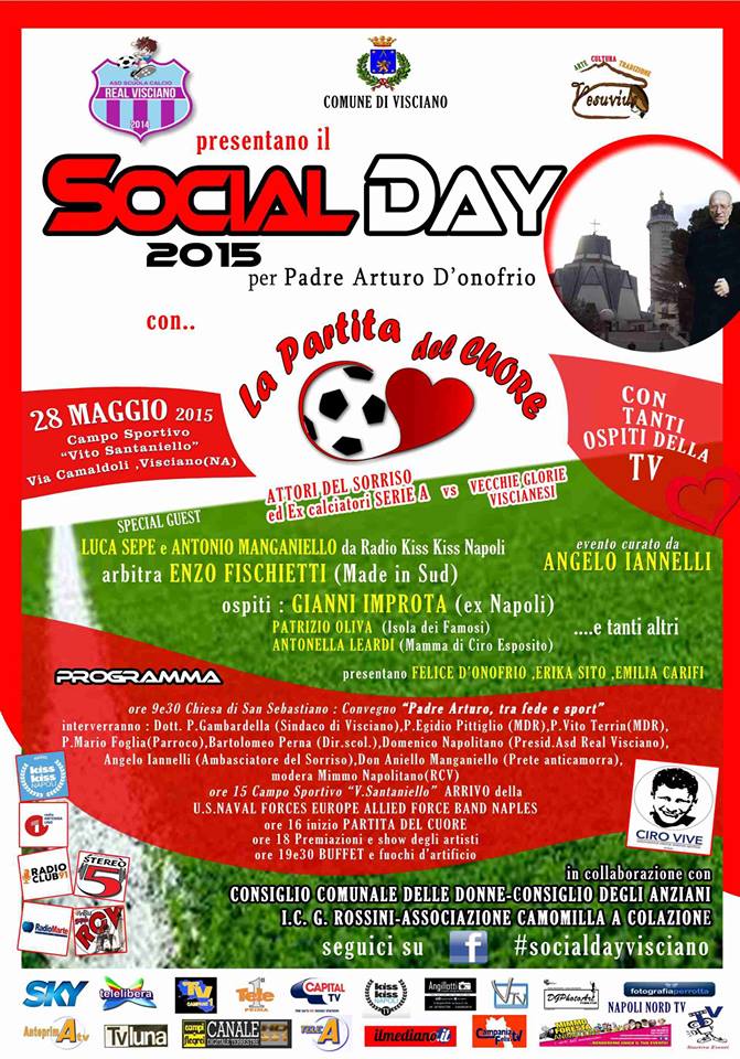 Visciano: Al via  il Social Day  2015 Tutti uniti per Padre Arturo D’onofrio