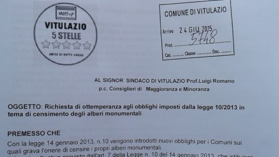 Difesa dell’ambiente: il M5Stelle di Vitulazio chiede il censimento degli alberi monumentali del paese