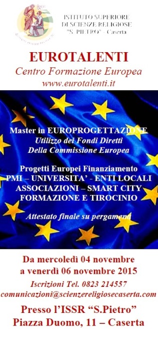 Progettazione. Fondi diretti della Commissione Europea all’ISSR “S.Pietro”