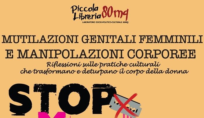 Domani alla Piccola Libreria 80mq un incontro sul tema: mutilazioni genitali femminili e manipolazioni corporee‏