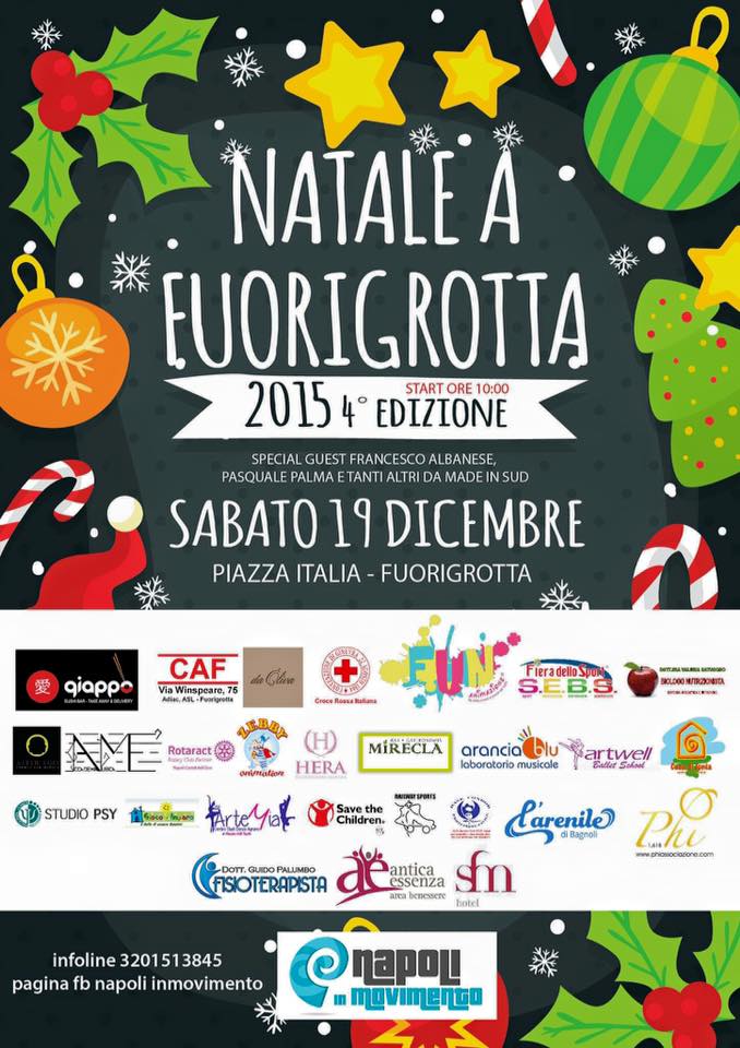 Natale a Fuorigrotta 2015: piazza italia a Fuorigrotta