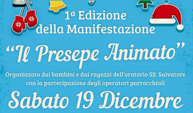 “Il Presepe Animato”: sabato 19 dicembre la prima edizione della manifestazione