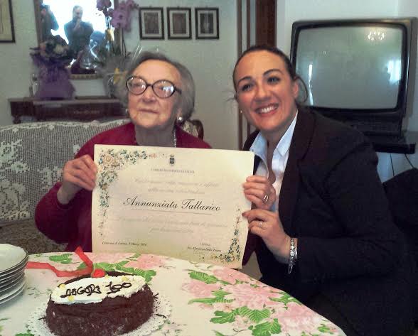 ‘Nunzia’ compie cento anni, festa grande a Napoli e a Cisterna di Latina