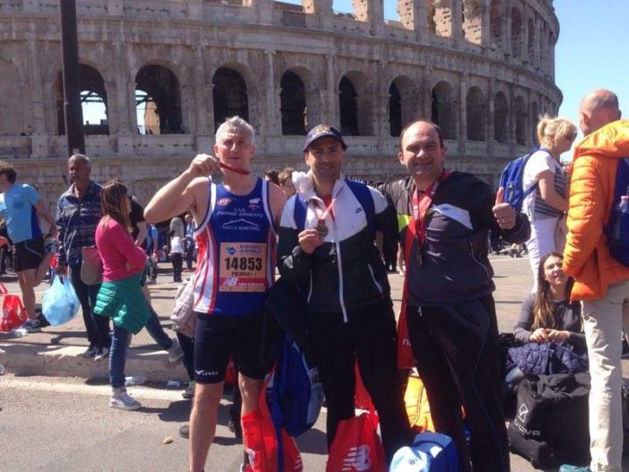 Foto notizia: tre vitulatini alla maratona di Roma