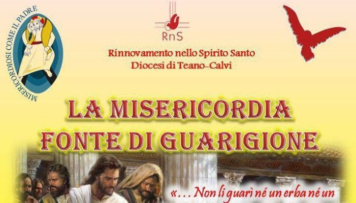 Venerdì 20 maggio si svolgerà l’incontro “La misericordia fonte di guarigione”