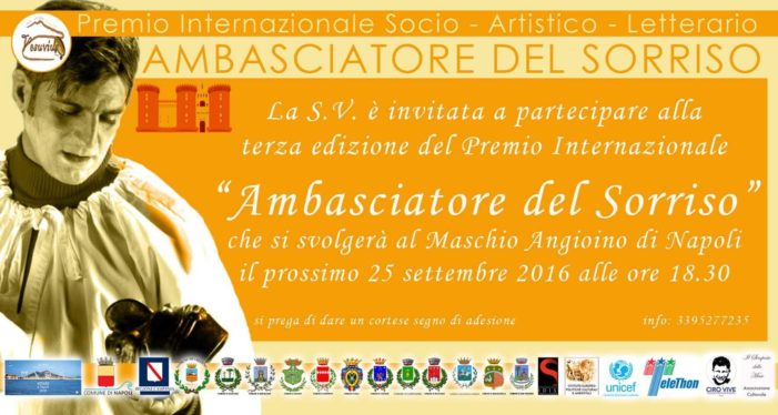 Premio “Ambasciatore del Sorriso” in memoria di Massimo Troisi