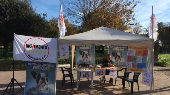 Calvi, le associazione vicine al Movimento 5 Stelle per spiegare le ragioni del NO al Referendum