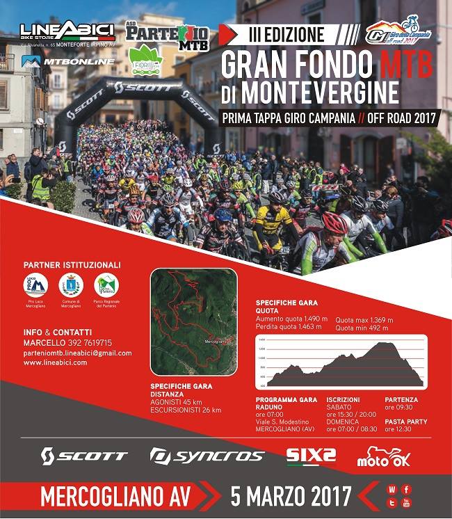 Granfondo Mtb di Montevergine, il 5 marzo ruote grasse di scena all’ombra del Partenio