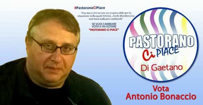 Elezioni amministrative 2017: Antonio Bonaccio (Pastorano ci piace) si presenta agli elettori