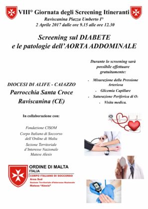 Screening gratuito sul diabete e le patologie dell’aorta addominale a Raviscanina