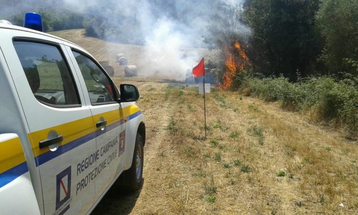 Continuano le minacce di incendio nel comune di Pignataro Maggiore