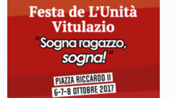 Pd, dal 6 all’8 ottobre ritorna la Festa dell’unità a Vitulazio. Lo annuncia Di Gaetano