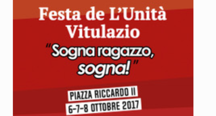 Pd, dal 6 all’8 ottobre ritorna la Festa dell’unità a Vitulazio. Lo annuncia Di Gaetano