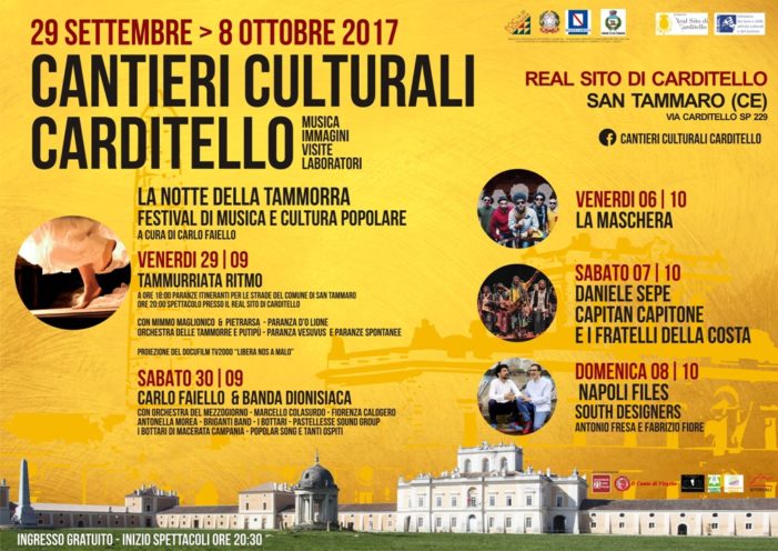 Il Real Sito di Carditello riapre i cancelli per ospitare Cantieri Culturali Carditello dal 29 settembre all’8 ottobre