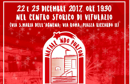 Vitulazio, venerdì 22 e sabato 23 dicembre arriva l’evento “Natale Ndo Purtone”