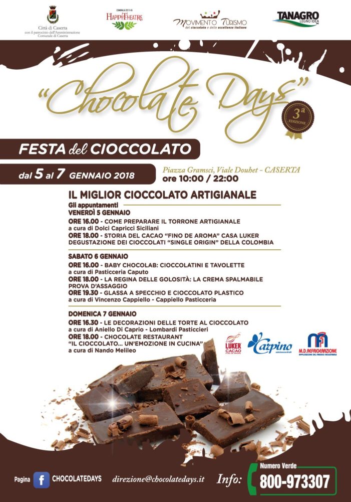 Happy Theatre, è partita la tre giorni dedicata al cioccolato. Ritorna il Presepe Vivente, stasera l’evento di beneficenza dei Lions Black Caserta Host