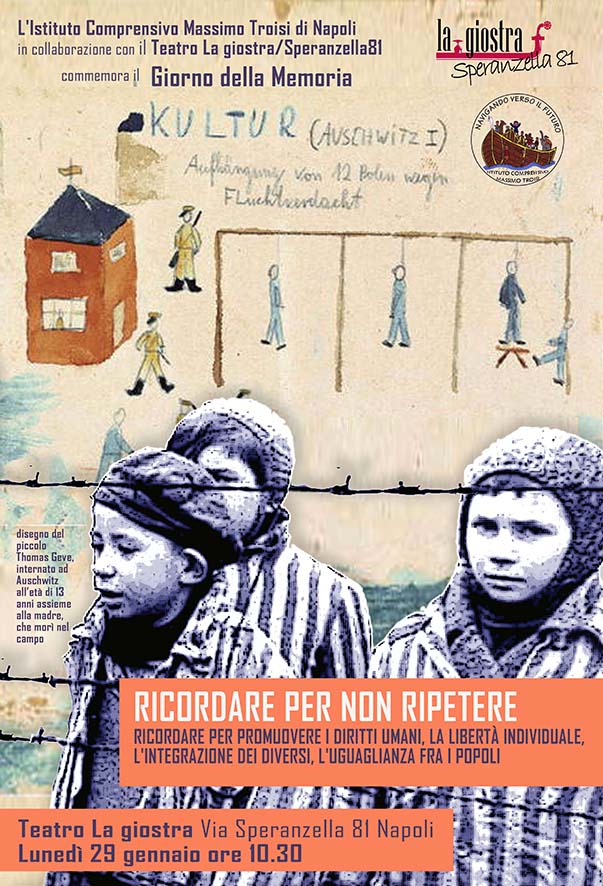 Lunedì 29 gennaio: prima edizione di “Ricordare per non ripetere” per commemorare la Giornata della Memoria