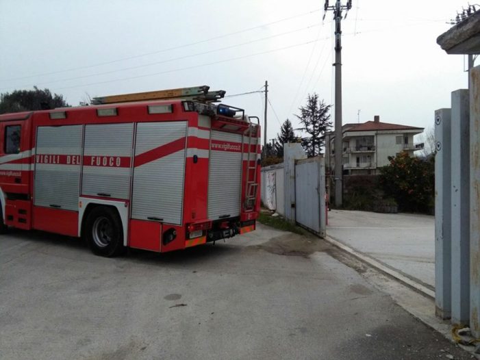 Ilside, ancora fumarole nell’ex sito di stoccaggio dei rifiuti di Bellona. Sul posto i vigili del fuoco