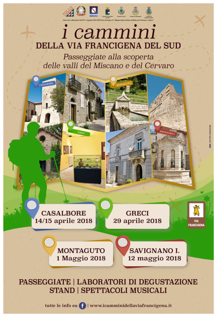 I Cammini della Via Francigena del Sud, presentazione ad Avellino per il progetto che parte da Casalbore