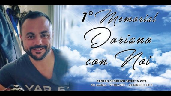 Grande attesa per il primo Memorial “Doriano con Noi” organizzato dall’Associazione “Sport & Vita”, evento previsto per questa sera (venerdì 29 giugno) presso il Centro Sportivo di Via Iardino