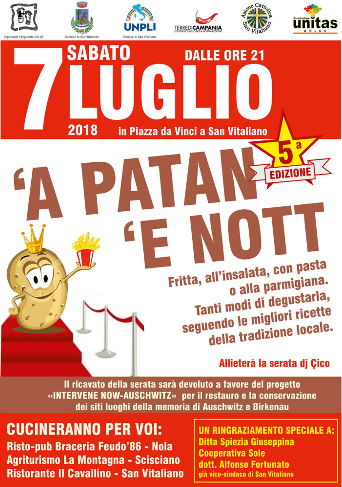 San Vitaliano: arriva la V edizione de “‘A Patan ‘e Notte”