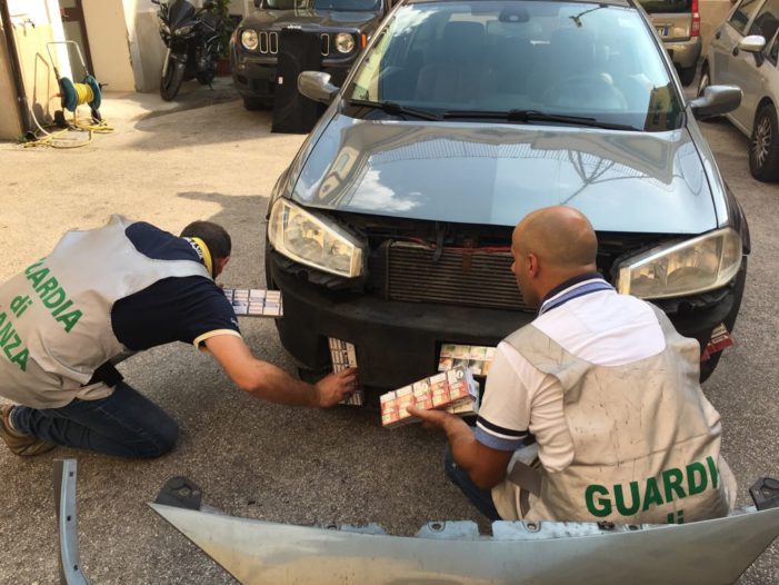 Fermate quattro persone con più di un quintale di sigarette di contrabbando