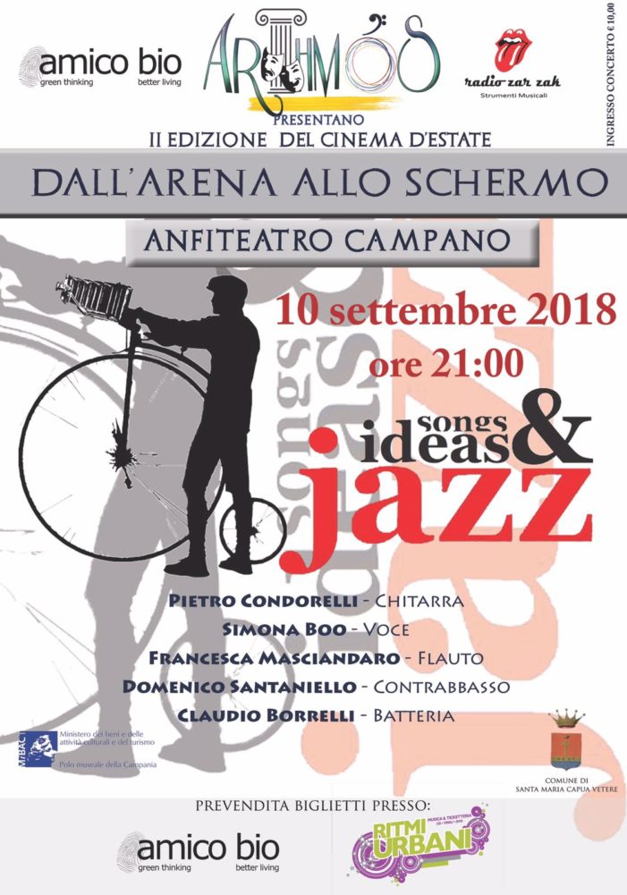 La musica jazz chiude la rassegna Dall’arena allo schermo: appuntamento a lunedì 10 settembre