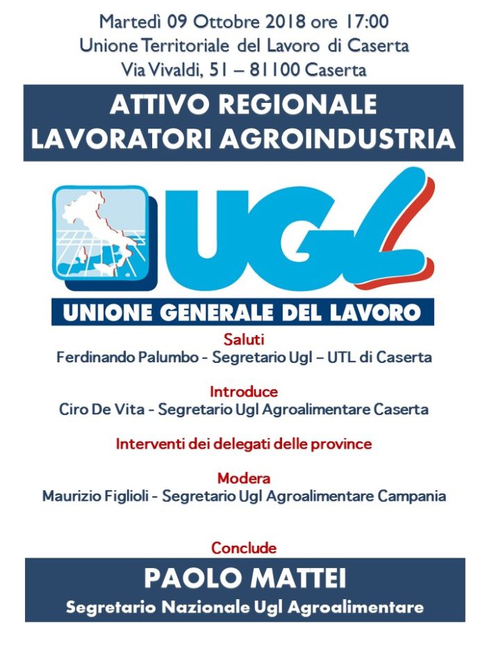 Caserta. Agroindustria a confronto, le conclusioni a Paolo Mattei