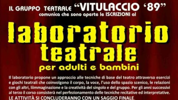 Vitulazio, riparte la nuova stagione del laboratorio teatrale di “Vitulacciottantanove”