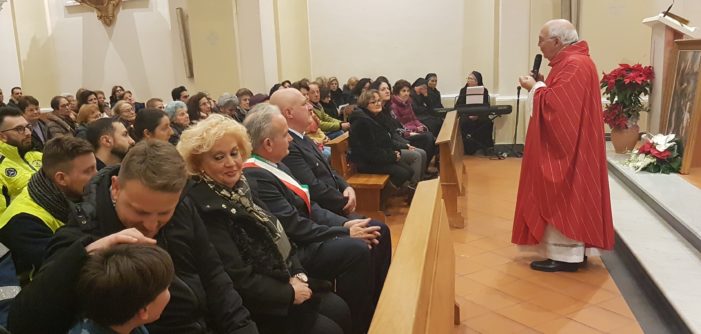 Celebrazione della Messa Solenne in onore di Santo Stefano (Patrono di Vitulazio) con le autorità locali ed il gonfalone comunale (video)