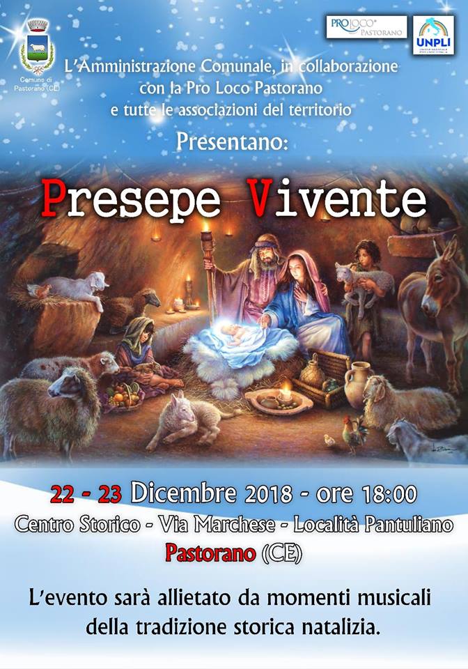 Pastorano, tutto pronto per l’appuntamento con il “presepe vivente” del 22 e 23 dicembre